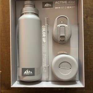Hydrapeak Silver Water Bottle Set